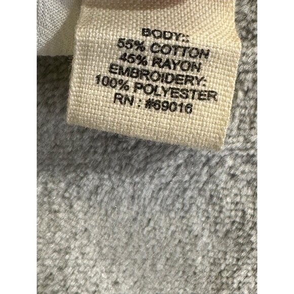 Ruff Hewn Womens Blouse Large Boho Embroidered Cold Shoulder Short Sleeve Tassel - Picture 12 of 16